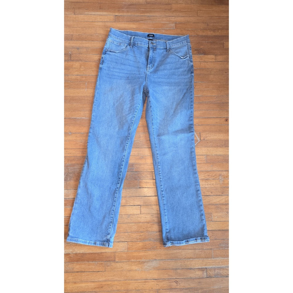 Express Jeans Womens 16 Straight Leg Light Wash Denim Casual Pants 13
